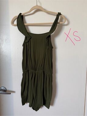 Olive Green One-Piece Romper